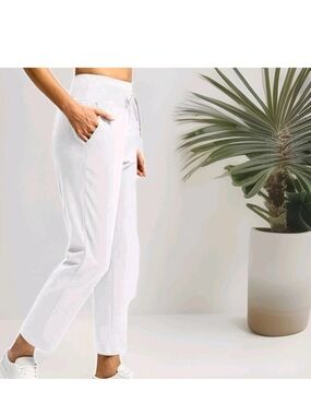 All In Motion Women Stretch High Rise Tapered Pants Jogger UPF 50+ XS Beige NWT